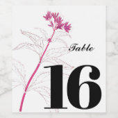 Elégant vin personnalisé étiquette table de fête é (Étiquettes simples)