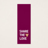 Elégant Vin Rouge Blanc Or Coeur Carte de recomman (Devant)