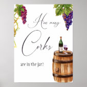 Elegant Vino Before Vows Winery Bruidsfeest Borrel Poster (Voorkant)