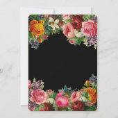 Elégant Vintage Antique Moody Mariage Invitations (Dos)