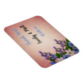 Elegant vintage bloemontwerp met tekst magneet (Rechterzijde)