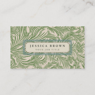 Élégant Vintage Carte de visite de Damas Floral