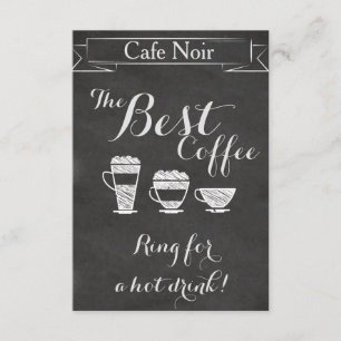 Elegant Vintage Chalk Cafe Pub Bar Coffee Flyer Kaart