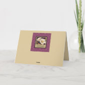 Elégant Vintage Damask Bonne carte mère (Dos)