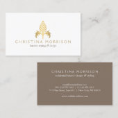 Elégant Vintage d'ananas Carte de visite (Devant / Derrière)