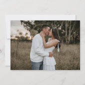 Elegant Vintage Engagement Party Photo Invitation (Dos)