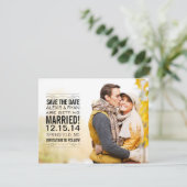 ÉLÉGANT VINTAGE ENREGISTRER LA DATE CARTE POSTALE (Debout devant)