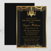 Élégant Vintage  Fête des mariées Invitation (Devant / Derrière)