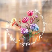 Elegant Vintage Floral Pastel Raamsticker (Vel 2)