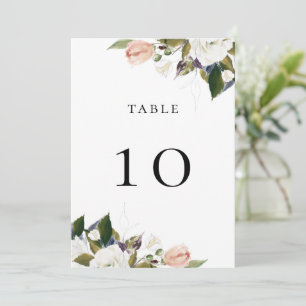 Elegant Vintage Floral Table Kaart