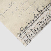 Elegant Vintage Flowers Cherubs Script Tissuepapier (Detail)