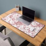 Élégant Vintage Français gravé Floral Toile-rose<br><div class="desc">Elégant et orné vintage rose et blanc toile de jouy motif avec fleurs exotiques,  vignes et feuillage entrelacés de guirlandes et paniers de roses. Ce motif sans soudure a été adapté d'un fragment textile français historique vers 1910 dans la collection Smithsonian.</div>