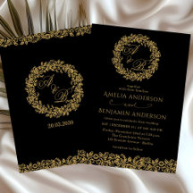 Elegant Vintage French Gold Floral Wedding