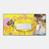 Elégant Vintage Gold et Pink Motif (Clavier et souris)