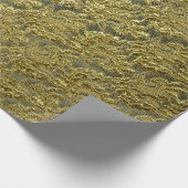 Elegant Vintage Gouden Kant Cadeaupapier (Hoek)