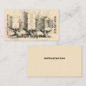 Élégant Vintage Honey Bee Hives Carte de visite (Devant / Derrière)