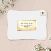 Elégant Vintage invité individuel Étiquettes de ad