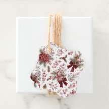 Elegant Vintage Kerst Bloemmotief
