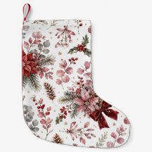 Elegant Vintage Kerst Bloemmotief