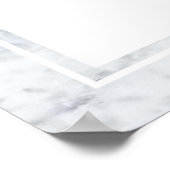 Elegant Vintage Marble Wedding Welcome Poster (Hoek)