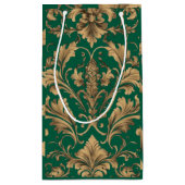 Elégant Vintage or Damas Sac cadeau (Dos)