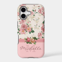 Élégant Vintage rose Floral Rose Nom
