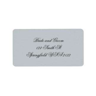 Elegant Vintage Script Retouradres Label