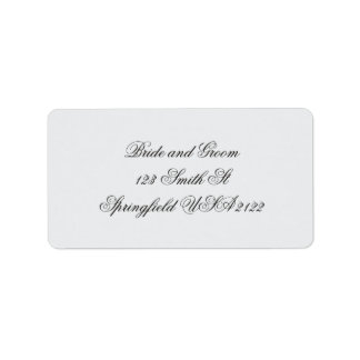 Elegant Vintage Script Retouradreslabel Etiket