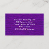 Élégant Vintage Scroll Cartes de visite profession (Dos)