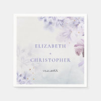 Elegant vintage spring paarse bloemen bruiloft