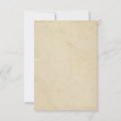 Elégant Vintage Swirl Flourish Wedding Invitations (Dos)