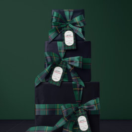 Elegant vintage Tartan Plaid Christmas Lint