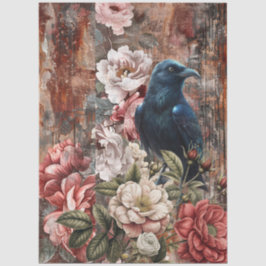 Elegant Vintage Victorian Rustic Floral Decoupage  Tissuepapier