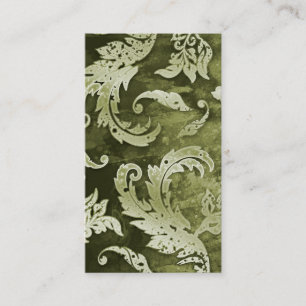 Elegant Vintage Visitekaartje Verdigris Swirls Oli