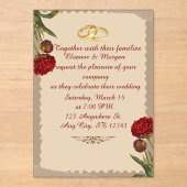 Elegant Vintage Wedding Invitation (Recto)