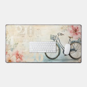 Élégant Vintage Whimsical Bicycle Calendrier 2026 (Clavier et souris)