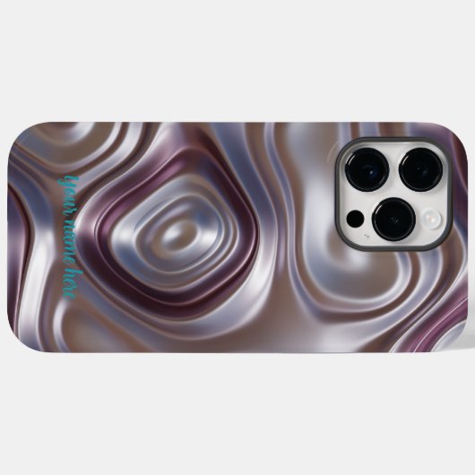 Élégant violet argenté iPhone / coque ipad (Verso (horizontal))