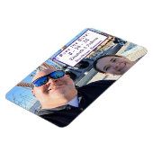 Elegant Violet Bewaar de datum Flexibele Fotomagne Magneet (Linkerzijde)