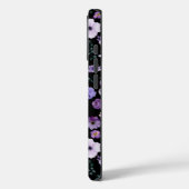 Élégant violet Blooms iPhone 16Pro Coque (Verso / Gauche)