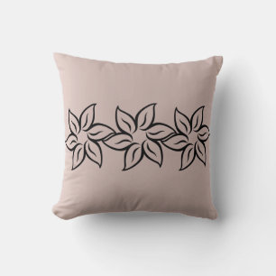 Élégant violet brillant Coussin de fleurs moderne