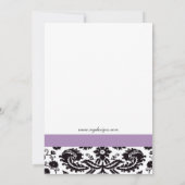 Elégant violet Corporate Party Invitation (Dos)