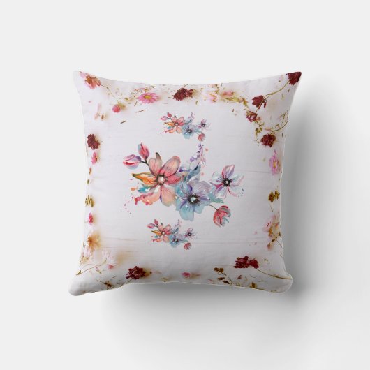 Élégant violet : Coussin de luxe avec un Unique De (Verso)