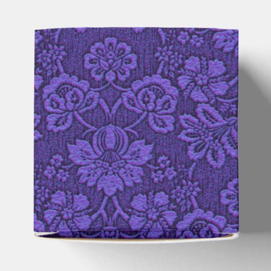 Elegant Violet  Damask Bedankdoosjes (Bovenkant)