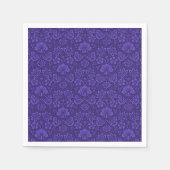 Elegant Violet  Damask Patroon Servet (Voorkant)