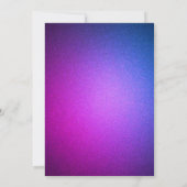 Élégant violet doré 50e anniversaire Invitation de (Dos)