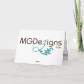 élégant violet fleuri Business Merci Cartes (Dos)