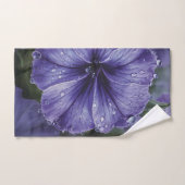 Élégant violet floral (Serviette à main)