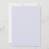 Élégant violet floral mariage invitation (Dos)
