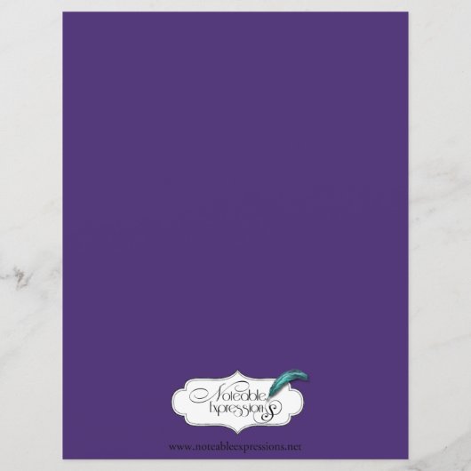 Élégant violet gothique Night Posh Menu Mariage (Dos)