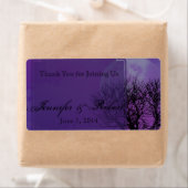 Élégant violet gothique Posh Étiquette de bouteill (En situation)